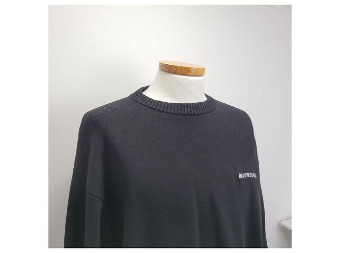 Balenciaga Political Campaign Pullover Black - Ansicht 10