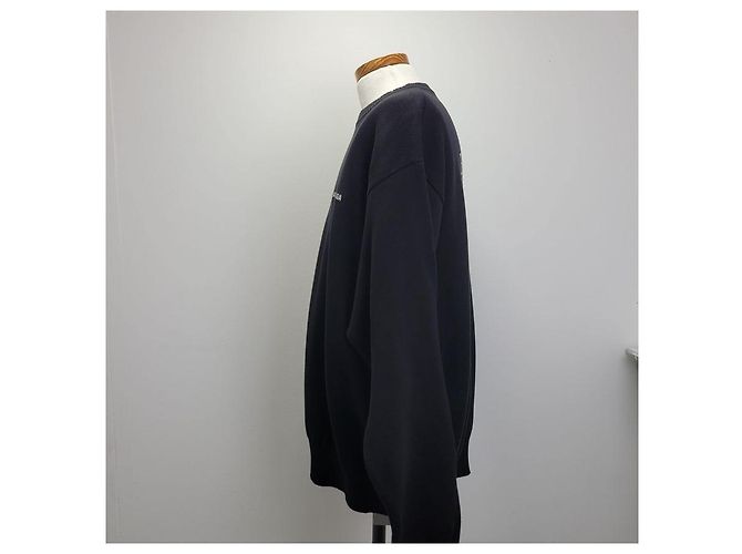 Balenciaga Political Campaign Pullover Black - Ansicht 12