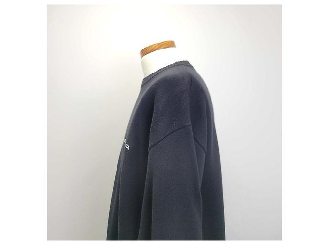 Balenciaga Political Campaign Pullover Black - Ansicht 13