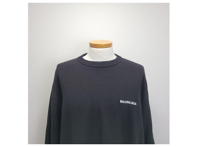 Balenciaga Political Campaign Pullover Black - Ansicht 8