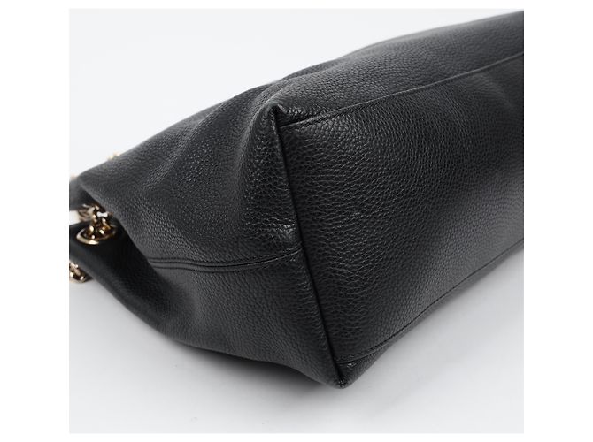 Gucci Borsa a tracolla GG Soho con nappe e catena Nero - vista 10