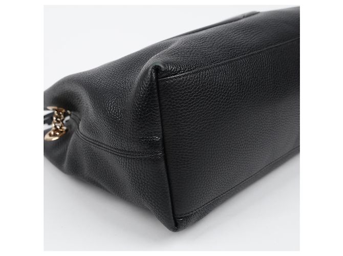 Gucci Borsa a tracolla GG Soho con nappe e catena Nero - vista 8