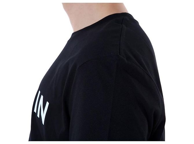 Balmain Rundes T-Shirt mit Signature-Logo-Print (Black) - Ansicht 13