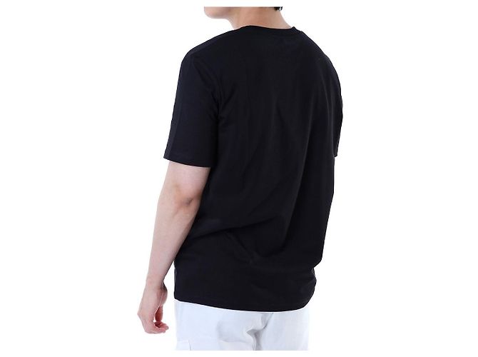 Balmain Rundes T-Shirt mit Signature-Logo-Print (Black) - Ansicht 15