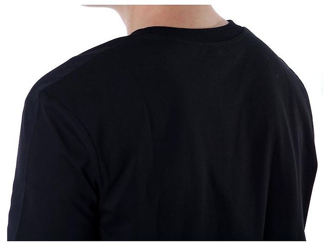 Balmain Rundes T-Shirt mit Signature-Logo-Print (Black) - Ansicht 16