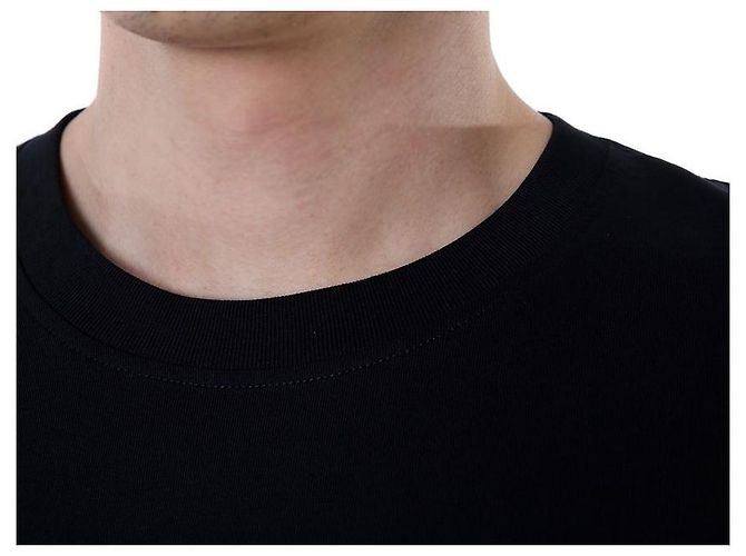 Balmain Rundes T-Shirt mit Signature-Logo-Print (Black) - Ansicht 21