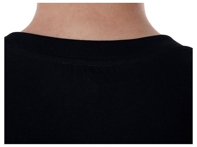 Balmain Rundes T-Shirt mit Signature-Logo-Print (Black) - Ansicht 25