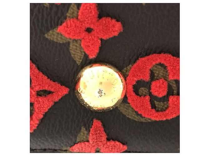 Borsa a mano Louis Vuitton rossa e marrone - vista 8