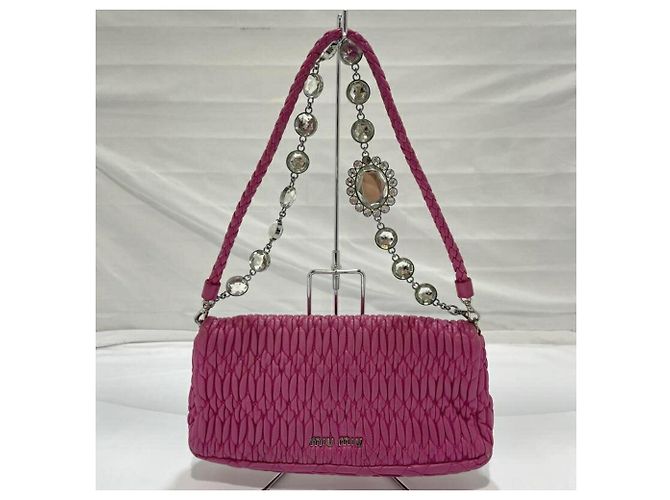 Borsa a tracolla Miu Miu Matelassé Crystal - vista 2