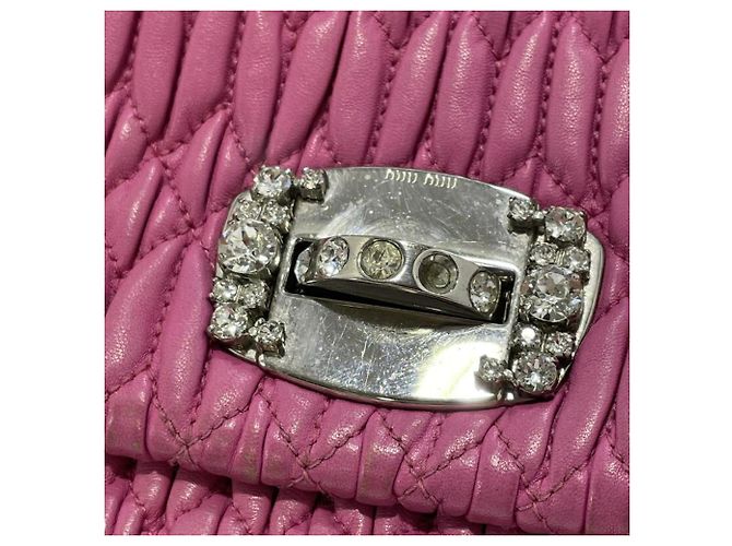 Borsa a tracolla Miu Miu Matelassé Crystal - vista 7