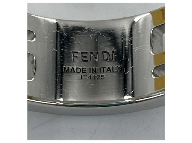 Anel Fendi FF Band em prata - vista 5