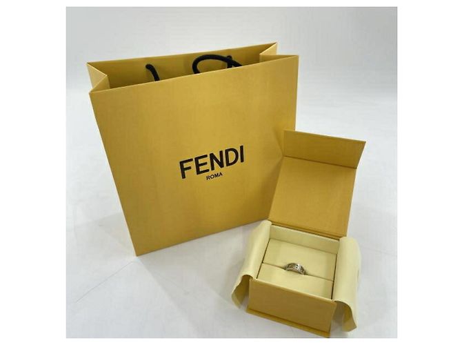 Anel Fendi FF Band em prata - vista 7