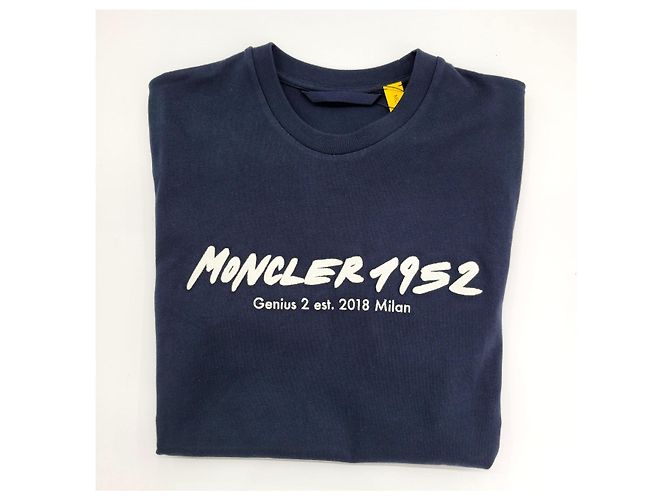 Moncler Logo T-Shirt Night Blue - Ansicht 5