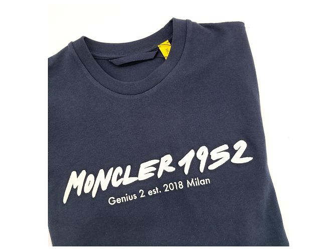 Moncler Logo T-Shirt Night Blue - Ansicht 8