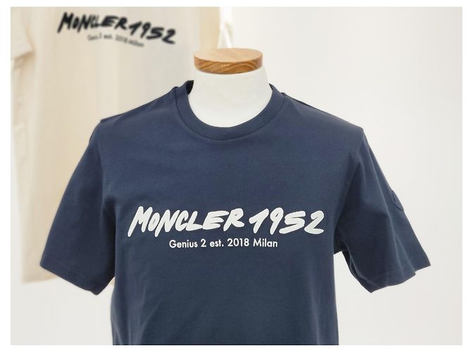 Moncler Logo T-Shirt Night Blue - Ansicht 9