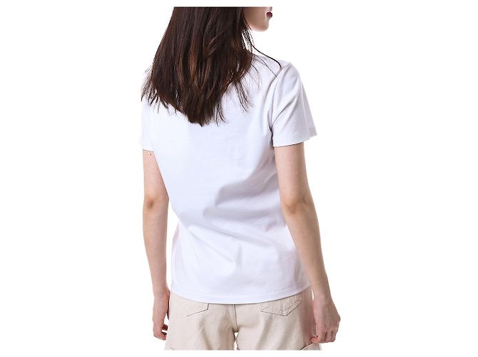 Moncler T-Shirt für Damen mit rosa Gummi-Logo-Patch - Ansicht 10