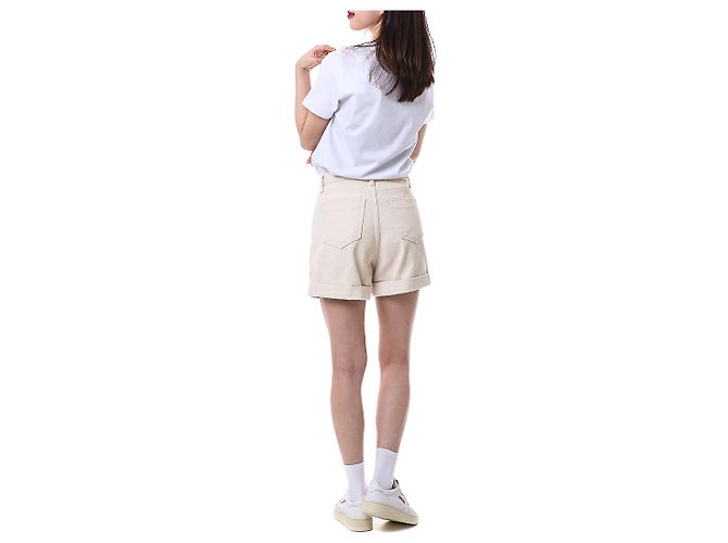 Moncler T-Shirt für Damen mit rosa Gummi-Logo-Patch - Ansicht 18