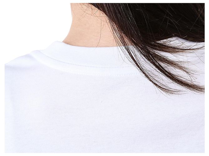 Moncler T-Shirt für Damen mit rosa Gummi-Logo-Patch - Ansicht 25
