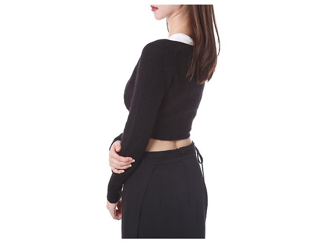 Jacquemus Kurze Mohair-Wolljacke mit zwei Knöpfen - Ansicht 19