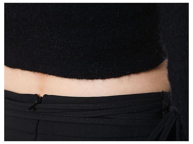 Jacquemus Kurze Mohair-Wolljacke mit zwei Knöpfen - Ansicht 32