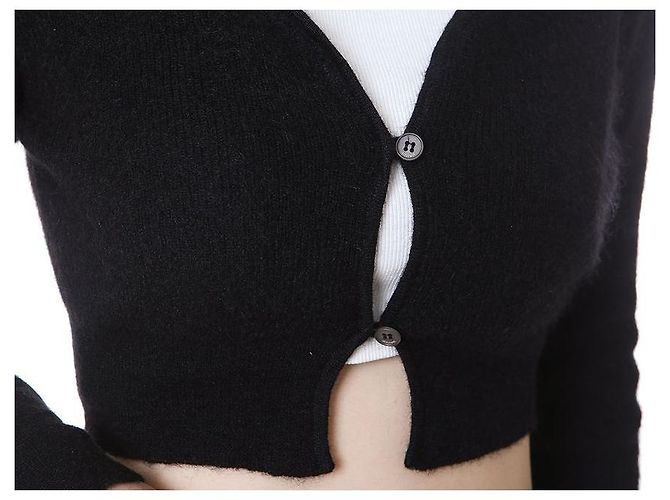 Jacquemus Kurze Mohair-Wolljacke mit zwei Knöpfen - Ansicht 6