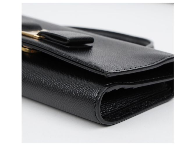 Salvatore Ferragamo Mini Borsa a Tracolla WOC in Pelle con Fiocco - vista 9