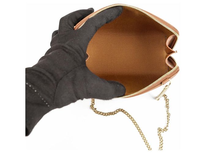 Céline Clutch con catena Triumph Canvas Calfskin - vista 7
