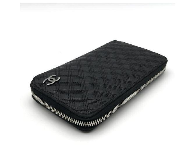 Portafoglio lungo Chanel nero - vista 3