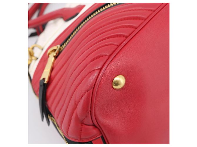 Miu Miu Hand Bag Leather 2way Red Gold Auth 210504V - Jerrillo - vista 16