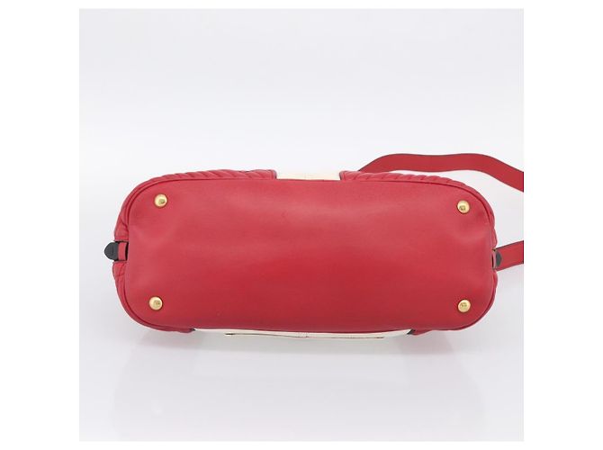 Miu Miu Hand Bag Leather 2way Red Gold Auth 210504V - Jerrillo - vista 5