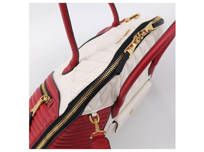 Miu Miu Hand Bag Leather 2way Red Gold Auth 210504V - Jerrillo - vista 6