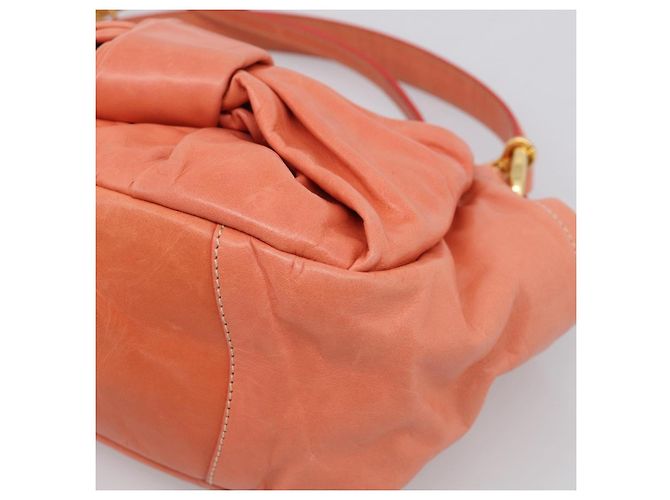 PRADA Hand Bag Leather 2way Pink Gold Tone Auth ep16936V - Jerrillo - vista 16