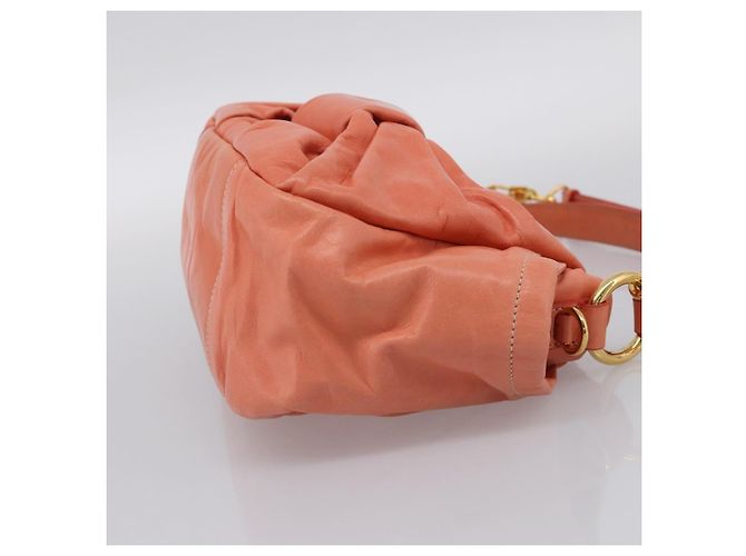 PRADA Hand Bag Leather 2way Pink Gold Tone Auth ep16936V - Jerrillo - vista 4