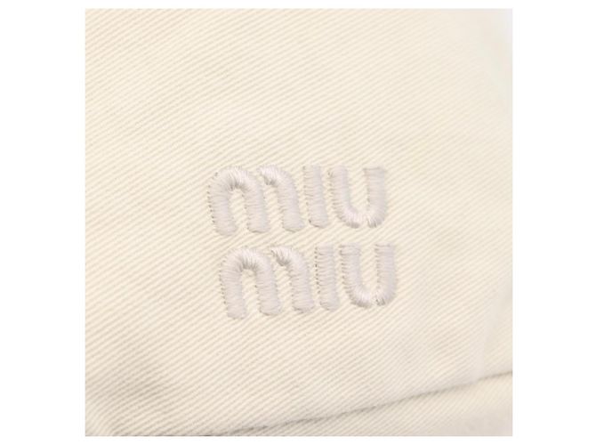 Miu Miu Purse Hand Bag Canvas Ivory Gold Auth 210220A - Jerrillo - vista 19