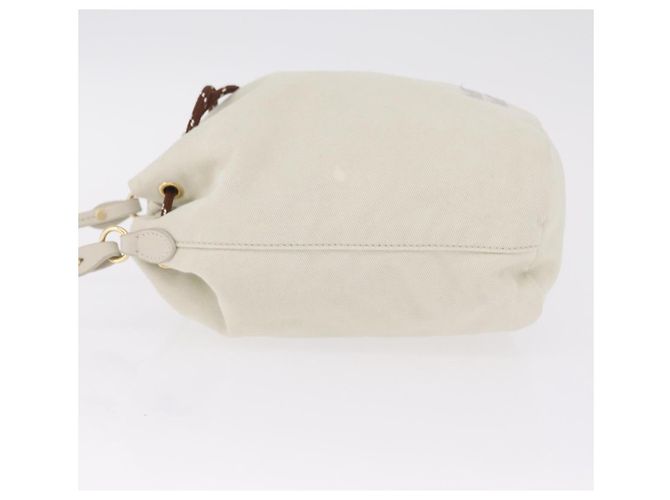 Miu Miu Purse Hand Bag Canvas Ivory Gold Auth 210220A - Jerrillo - vista 4