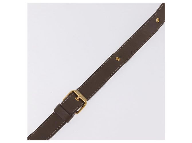 Chloé Chloe Eden Shoulder Bag Leather Gray Gold Auth fm5505 - Jerrillo - vista 10