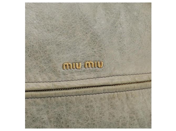 Miu Miu Shoulder Bag Vitellolux 2way Light Blue Gold Auth 210007A - Jerrillo - vista 18