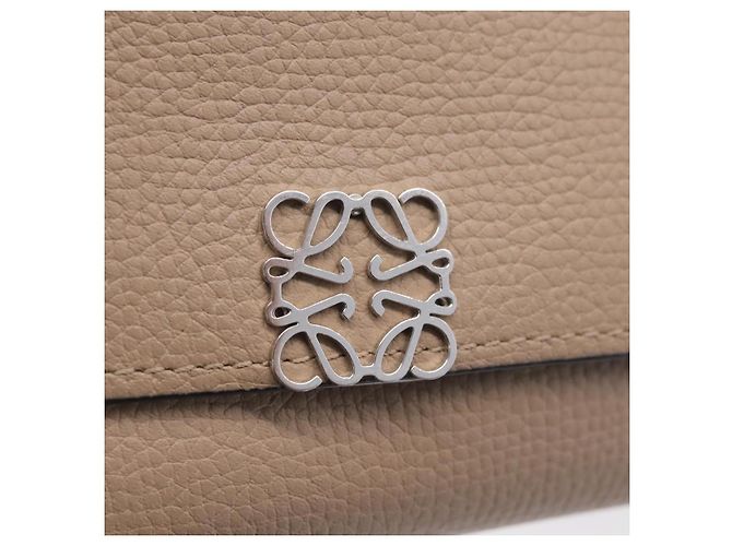 LOEWE Bifold Wallet Leather Beige Silver Auth 212160M - Jerrillo - vista 17
