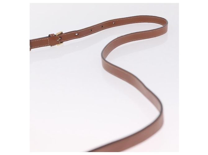 Céline CELINE Triomphe Shoulder Bag PVC Leather Black Gold Tone Auth BA16816 - Jerrillo - vista 14