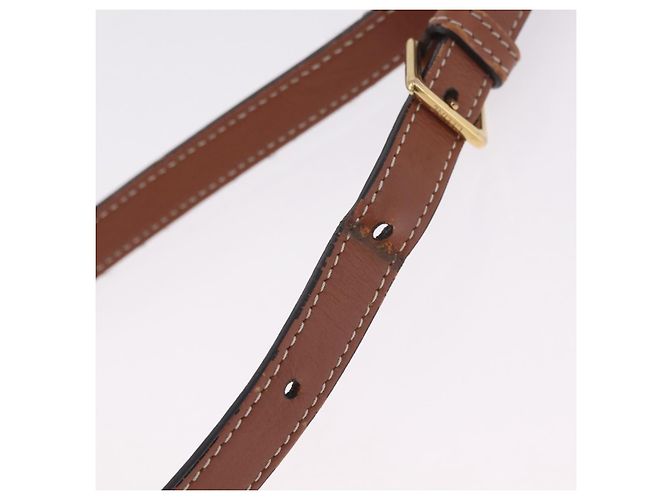 Céline CELINE Triomphe Shoulder Bag PVC Leather Black Gold Tone Auth BA16816 - Jerrillo - vista 8
