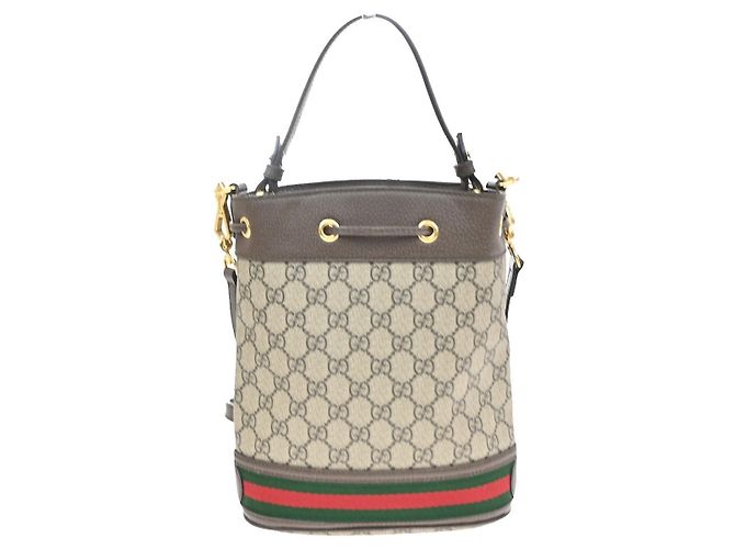 Gucci Ophidia Bucket GG Coated Canvas Medium - vista 2