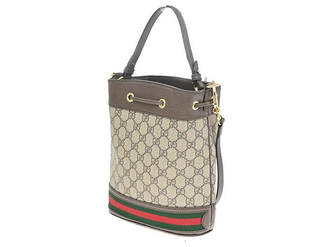 Gucci Ophidia Bucket GG Coated Canvas Medium - vista 4