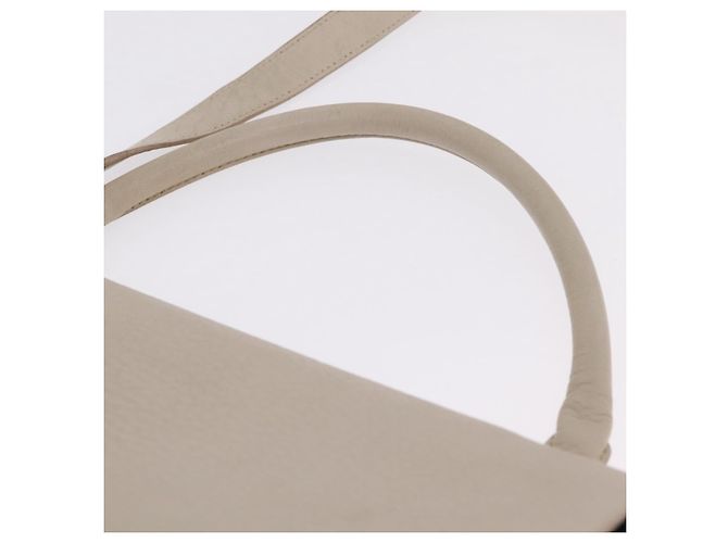 Trapèze Céline CELINE Trapeze Hand Bag Leather 2way Beige Gold Auth 213382A - Jerrillo - vista 14