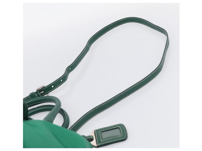 mala PRADA Nylon 2way Verde Prata Auth 210496M - Jerrillo - vista 15