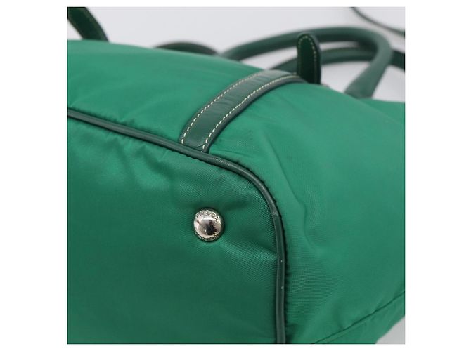 mala PRADA Nylon 2way Verde Prata Auth 210496M - Jerrillo - vista 17