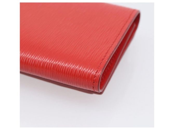 PRADA Trifold Wallet Leather Red Gold Tone Auth 212128M - Jerrillo - vista 15