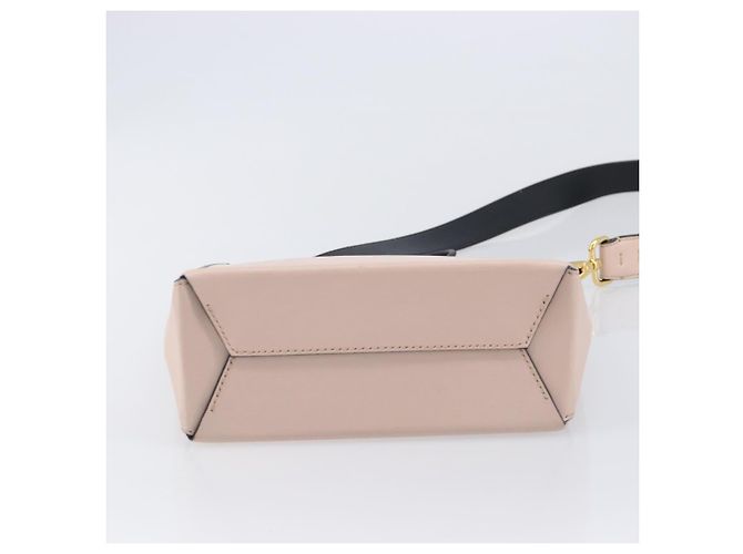 FENDI Hand Bag Leather 2way Pink Gold Auth 213439 - Jerrillo - vista 11