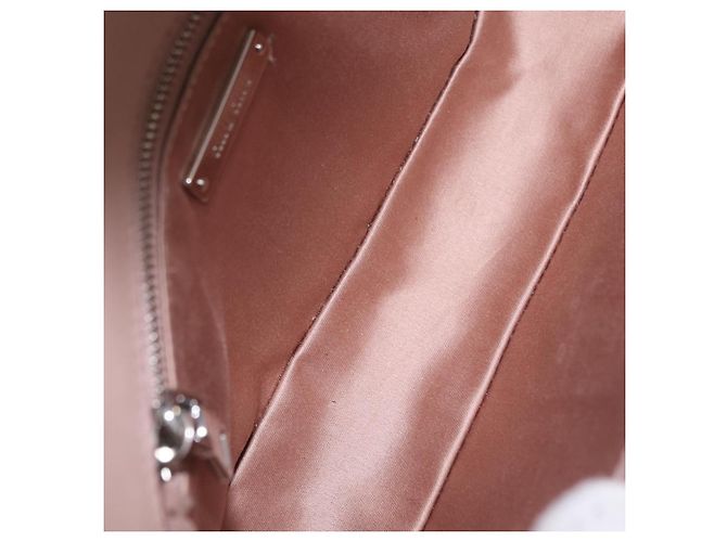 Miu Miu Studs Chain Shoulder Bag Leather Pink Silver Auth 210487V - Jerrillo - vista 11