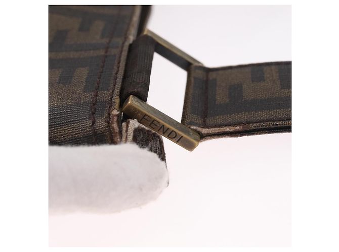 FENDI Zucca Canvas Shoulder Bag PVC Brown Black 7VA207 Auth 210935 - Jerrillo - vista 14
