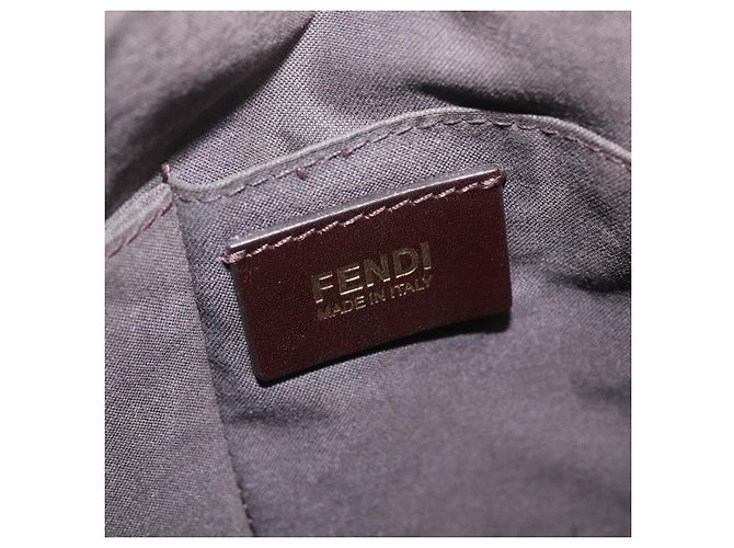 FENDI Zucca Canvas Shoulder Bag PVC Brown Black 7VA207 Auth 210935 - Jerrillo - vista 16